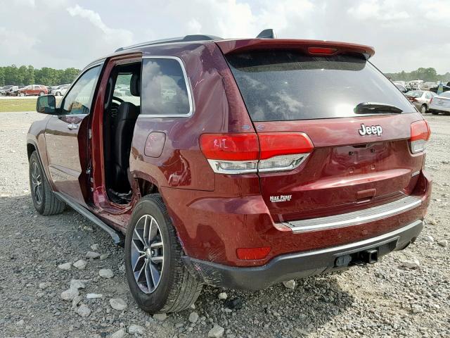 1C4RJEBG3JC140796 - 2018 JEEP GRAND CHER RED photo 3
