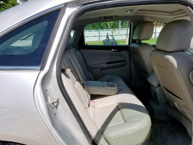 2G1WC5EM8B1201283 - 2011 CHEVROLET IMPALA LTZ SILVER photo 6