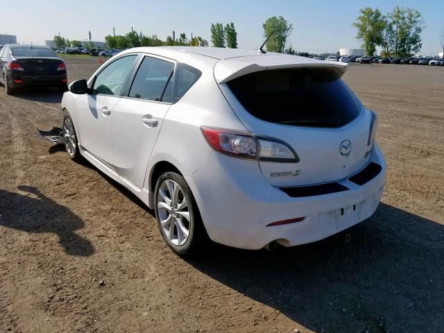 JM1BL1H55A1111449 - 2010 MAZDA 3 S WHITE photo 3