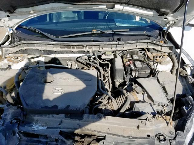 JM1BL1H55A1111449 - 2010 MAZDA 3 S WHITE photo 7