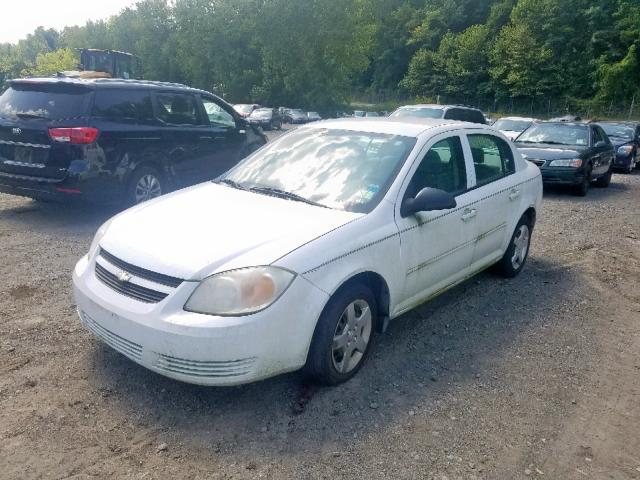 1G1AK52F257598158 - 2005 CHEVROLET COBALT WHITE photo 2