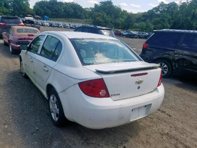 1G1AK52F257598158 - 2005 CHEVROLET COBALT WHITE photo 3