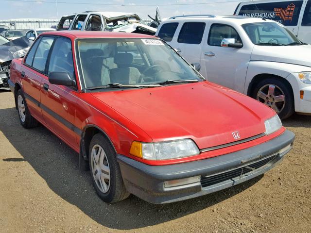 1HGED3646ML043138 - 1991 HONDA CIVIC DX RED photo 1