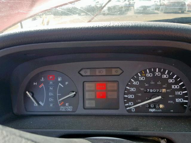 1HGED3646ML043138 - 1991 HONDA CIVIC DX RED photo 8