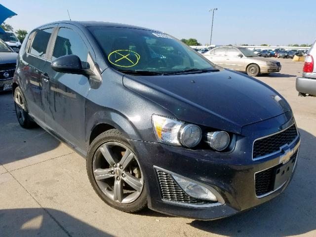 1G1JG6SB7D4222933 - 2013 CHEVROLET SONIC RS BLACK photo 1