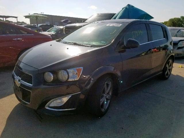 1G1JG6SB7D4222933 - 2013 CHEVROLET SONIC RS BLACK photo 2