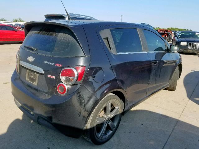 1G1JG6SB7D4222933 - 2013 CHEVROLET SONIC RS BLACK photo 4