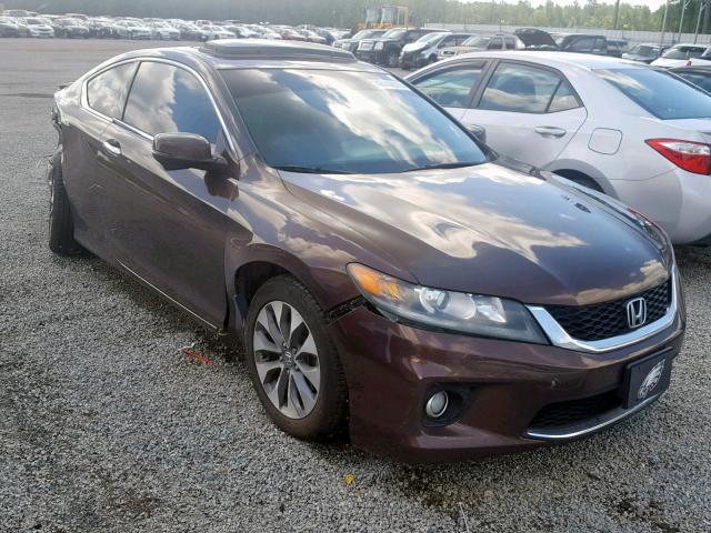 1HGCT1B84DA005927 - 2013 HONDA ACCORD EXL BROWN photo 1