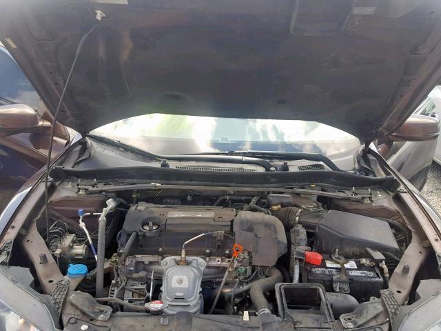 1HGCT1B84DA005927 - 2013 HONDA ACCORD EXL BROWN photo 7