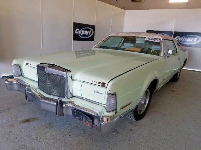 3Y89A828510 - 1973 LINCOLN CONTINENTA TURQUOISE photo 2