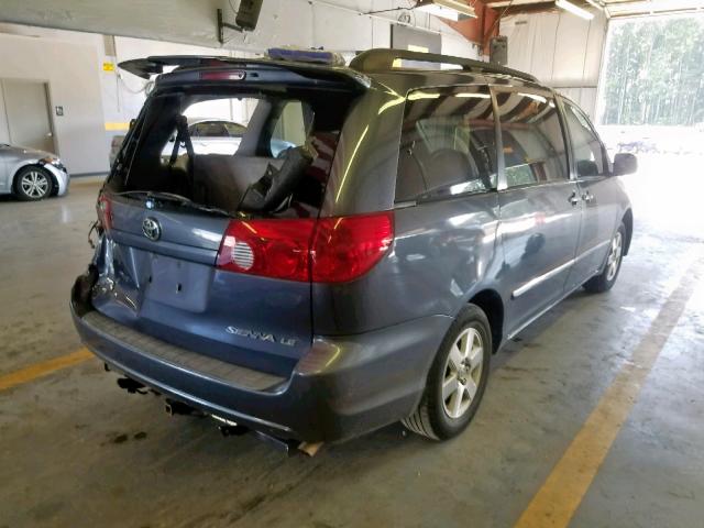 5TDZA23C36S484564 - 2006 TOYOTA SIENNA BLUE photo 4