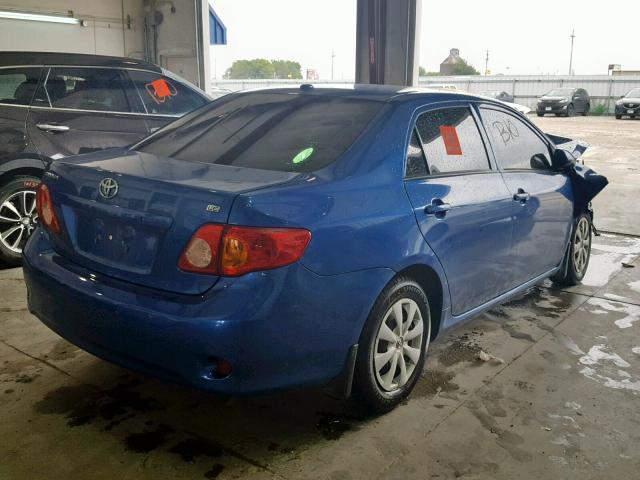 2T1BU4EE8AC511293 - 2010 TOYOTA COROLLA BA BLUE photo 4