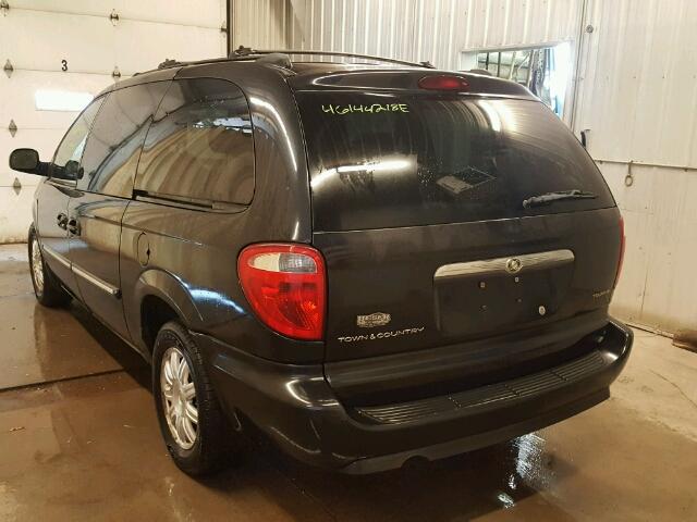 2C4GP54L05R325532 - 2005 CHRYSLER TOWN & COU BLACK photo 3