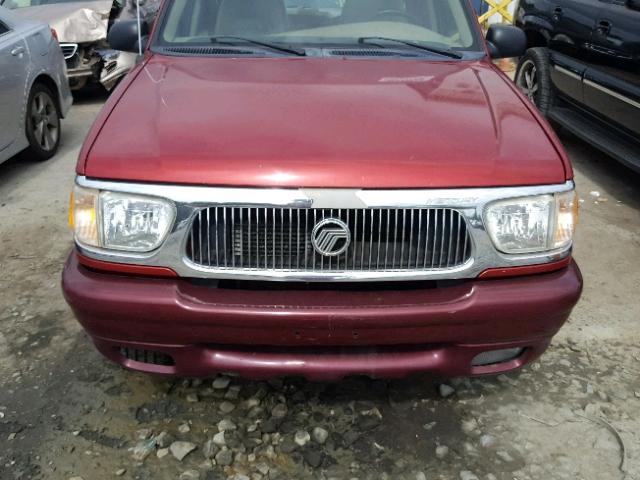 4M2ZU55P4WUJ08650 - 1998 MERCURY MOUNTAINEE RED photo 7