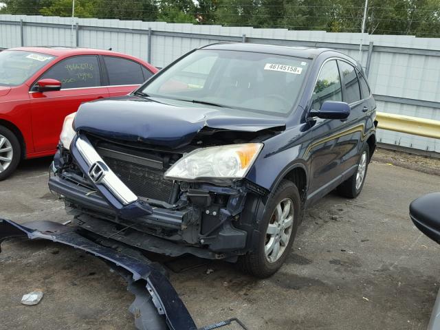 JHLRE38727C072454 - 2007 HONDA CR-V EXL BLUE photo 2