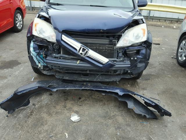 JHLRE38727C072454 - 2007 HONDA CR-V EXL BLUE photo 9