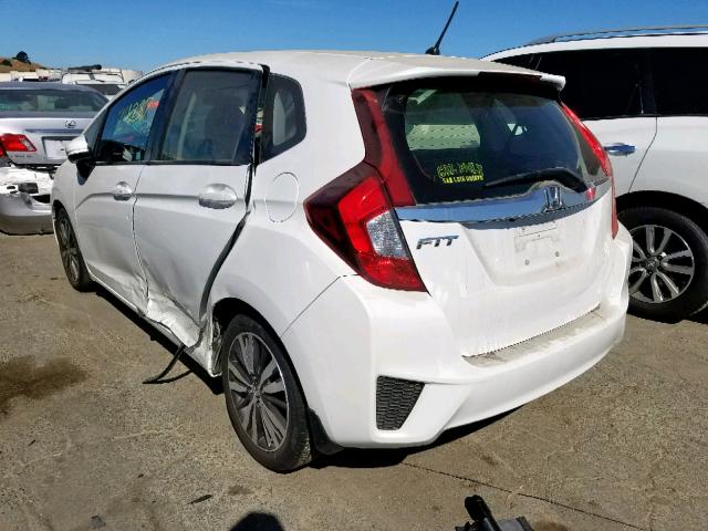 JHMGK5H7XGX017248 - 2016 HONDA FIT EX WHITE photo 3