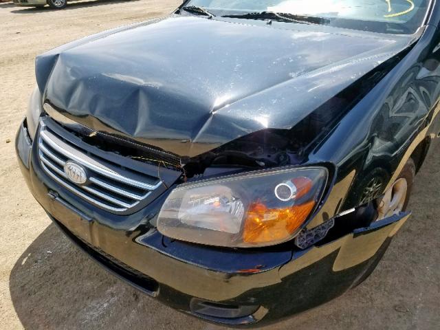 KNAFE221695630809 - 2009 KIA SPECTRA EX BLACK photo 9