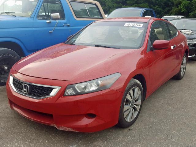 1HGCS12348A024054 - 2008 HONDA ACCORD LX- RED photo 2