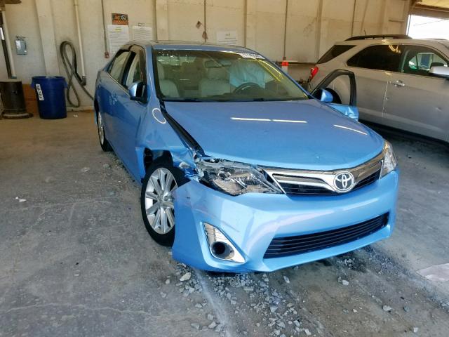 4T1BF1FK3CU615169 - 2012 TOYOTA CAMRY BASE BLUE photo 1