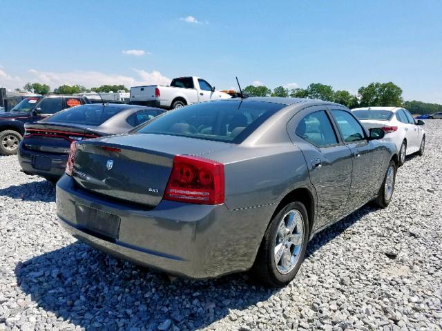 2B3KA33G98H288805 - 2008 DODGE CHARGER SX GRAY photo 4