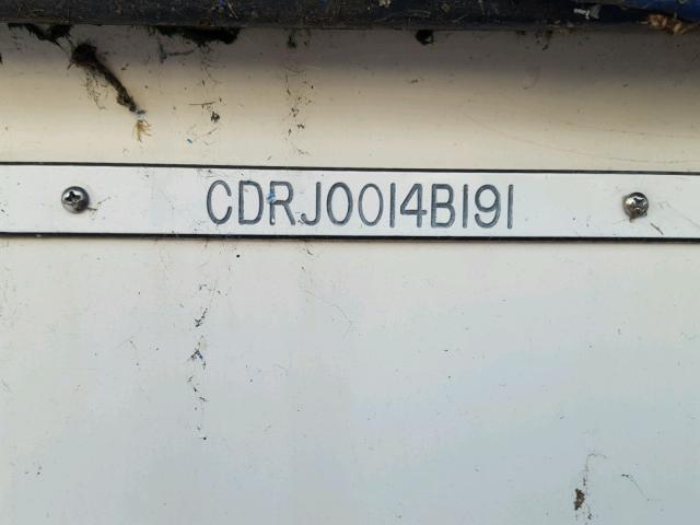 CDRJ0014B191 - 1991 CARV COMMAND WHITE photo 10