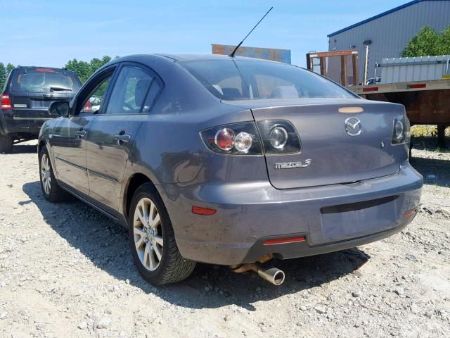 JM1BK324471644383 - 2007 MAZDA 3 S GRAY photo 3