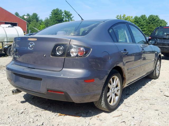 JM1BK324471644383 - 2007 MAZDA 3 S GRAY photo 4