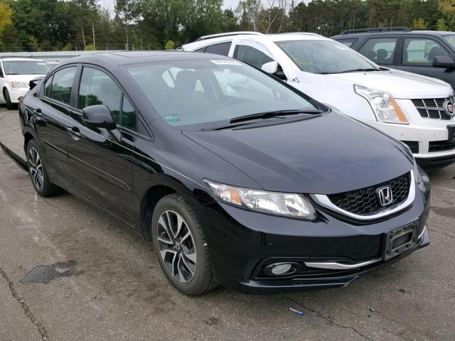 19XFB2F98DE079064 - 2013 HONDA CIVIC EXL BLACK photo 1