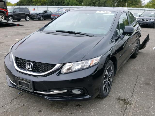 19XFB2F98DE079064 - 2013 HONDA CIVIC EXL BLACK photo 2