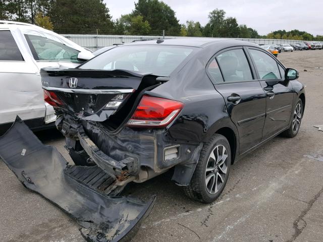 19XFB2F98DE079064 - 2013 HONDA CIVIC EXL BLACK photo 4