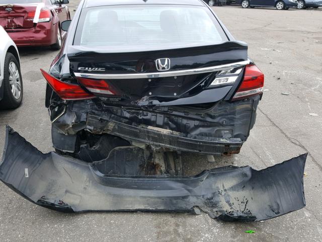 19XFB2F98DE079064 - 2013 HONDA CIVIC EXL BLACK photo 9