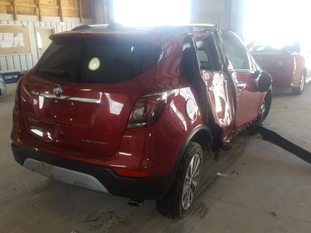 KL4CJASBXJB628713 - 2018 BUICK ENCORE PRE RED photo 4