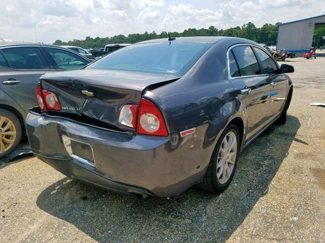 1G1ZE5E79A4149845 - 2010 CHEVROLET MALIBU LTZ ნაცრისფერი ფოტო 4