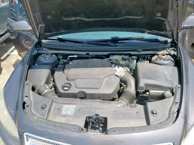 1G1ZE5E79A4149845 - 2010 CHEVROLET MALIBU LTZ ნაცრისფერი ფოტო 7