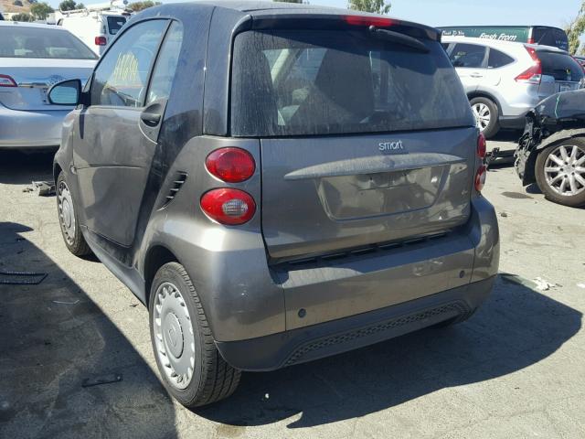 WMEEJ3BA6DK702314 - 2013 SMART FORTWO PUR GRAY photo 3