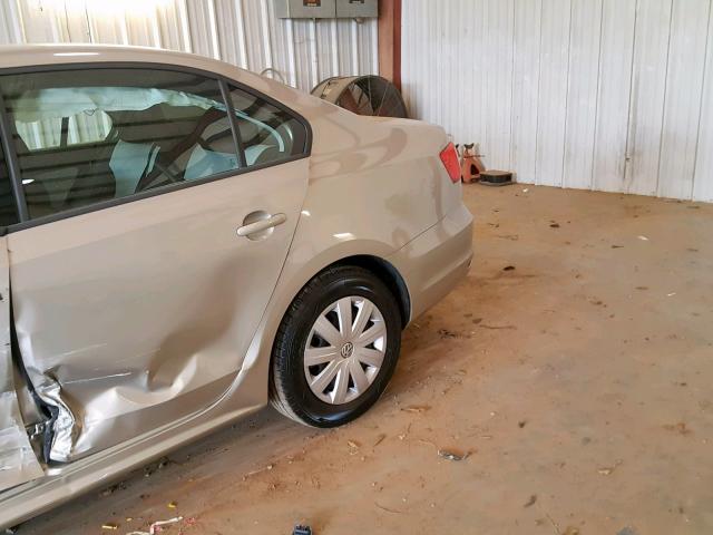 3VW2K7AJ6FM290489 - 2015 VOLKSWAGEN JETTA BASE SILVER photo 10