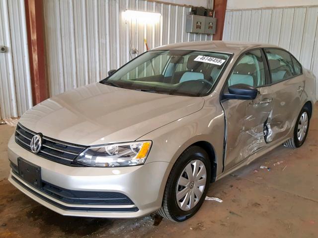 3VW2K7AJ6FM290489 - 2015 VOLKSWAGEN JETTA BASE SILVER photo 2