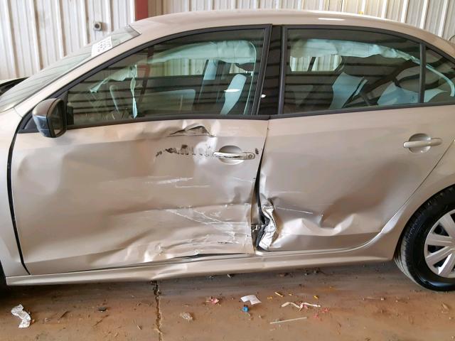 3VW2K7AJ6FM290489 - 2015 VOLKSWAGEN JETTA BASE SILVER photo 9