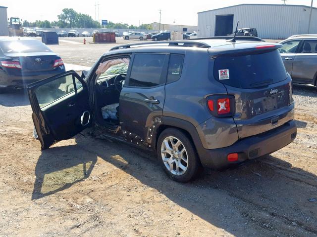 ZACCJABB1JPH20160 - 2018 JEEP RENEGADE L GRAY photo 3