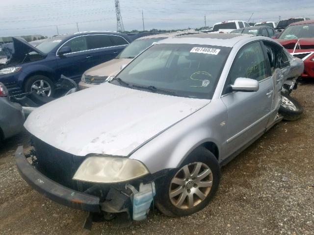 WVWPD63B93P031715 - 2003 VOLKSWAGEN PASSAT GLS SILVER photo 2