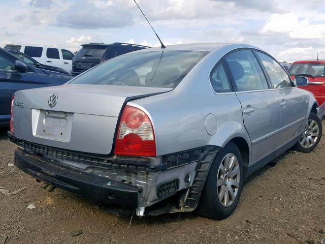 WVWPD63B93P031715 - 2003 VOLKSWAGEN PASSAT GLS SILVER photo 4