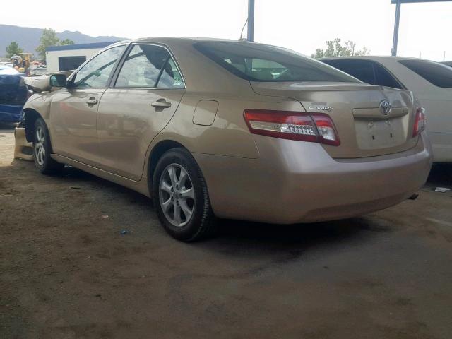 4T1BF3EK9BU128649 - 2011 TOYOTA CAMRY BASE GOLD photo 3