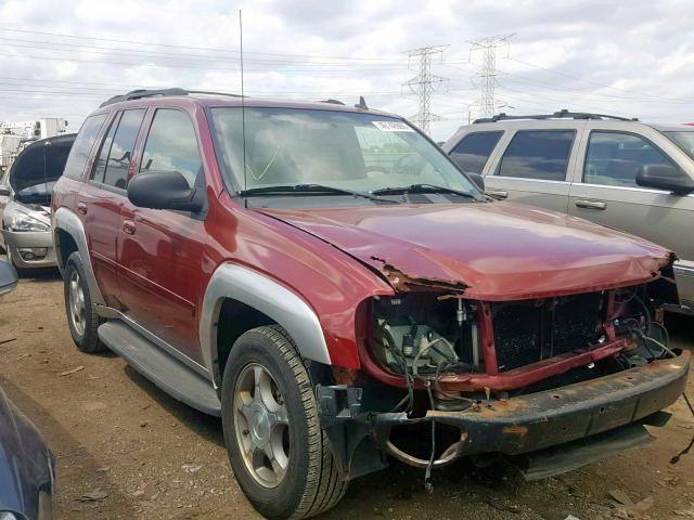 1GNDS13S582137120 - 2008 CHEVROLET TRAILBLAZE RED photo 1