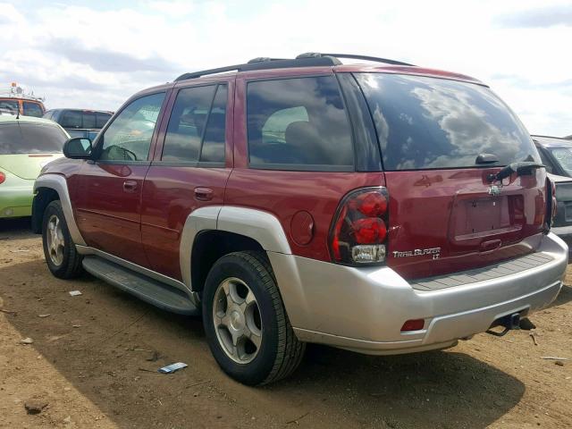 1GNDS13S582137120 - 2008 CHEVROLET TRAILBLAZE RED photo 3