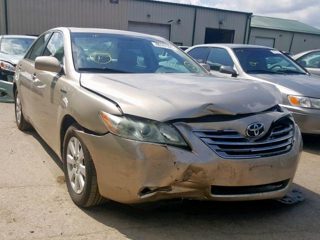 4T1BB46K99U086266 - 2009 TOYOTA CAMRY HYBR GOLD photo 1