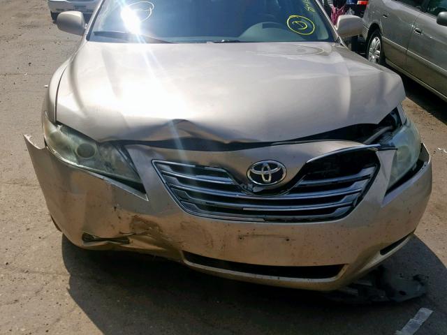 4T1BB46K99U086266 - 2009 TOYOTA CAMRY HYBR GOLD photo 9