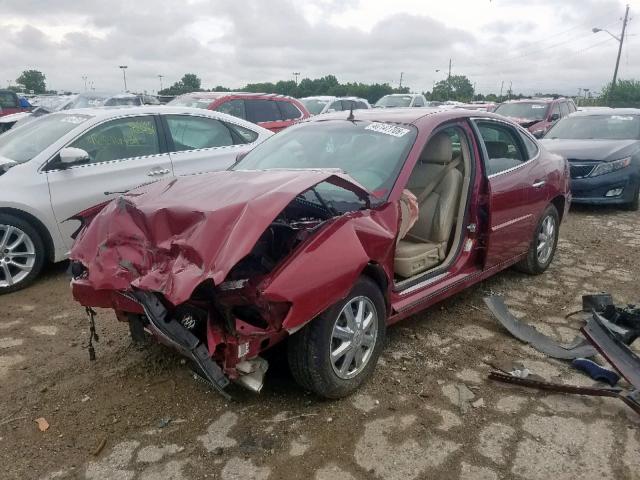 2G4WD562451202853 - 2005 BUICK LACROSSE C RED photo 2