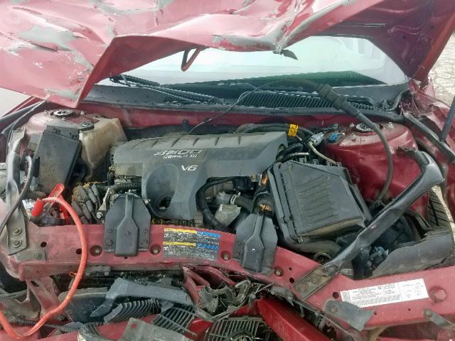 2G4WD562451202853 - 2005 BUICK LACROSSE C RED photo 7