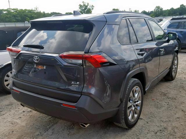 JTMA1RFV6KD517436 - 2019 TOYOTA RAV4 XLE P GRAY photo 4